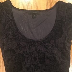 Express black printed blouse
